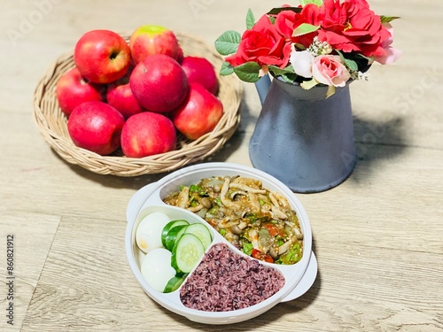 Breakfast for health-conscious girls
