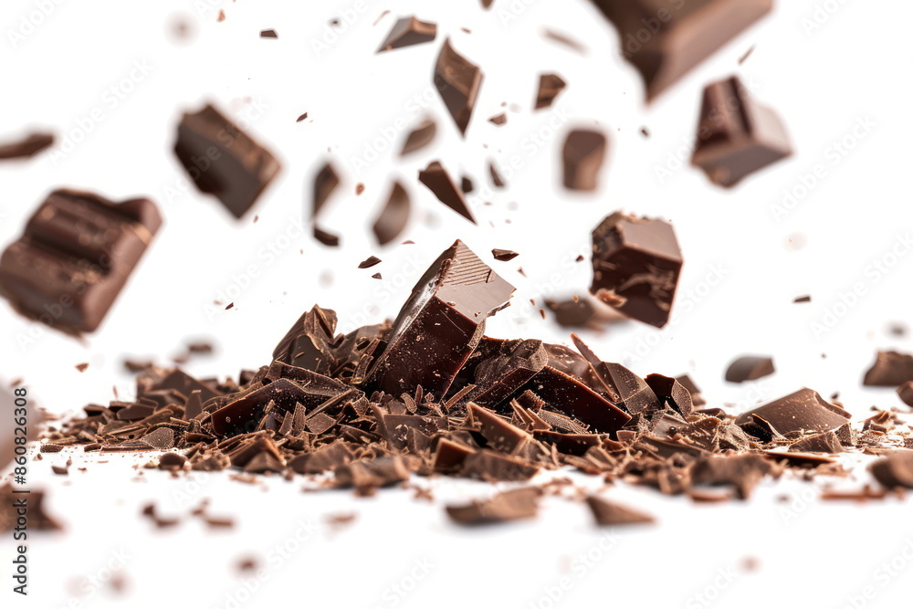 chocolate on white background chocolate on white background