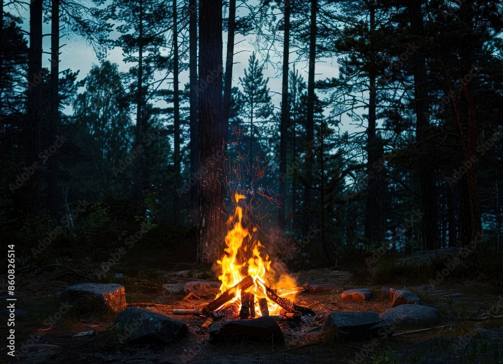 Campfire in the Twilight Forest Campfire in the Twilight Forest