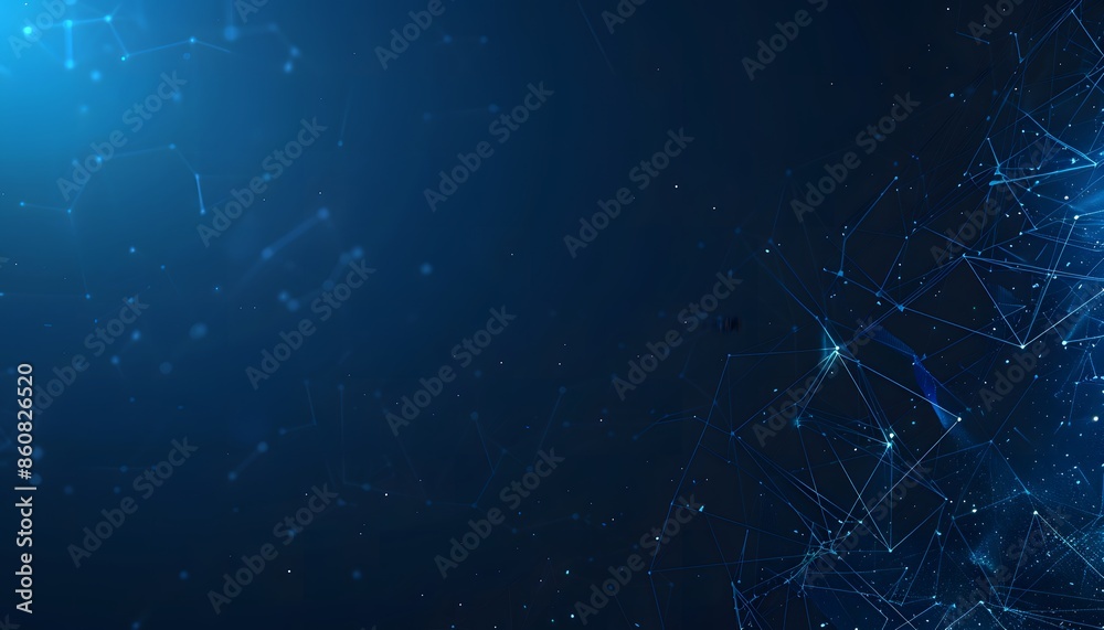 Blue technology background with futuristic cyber network Blue technology background with futuristic cyber network