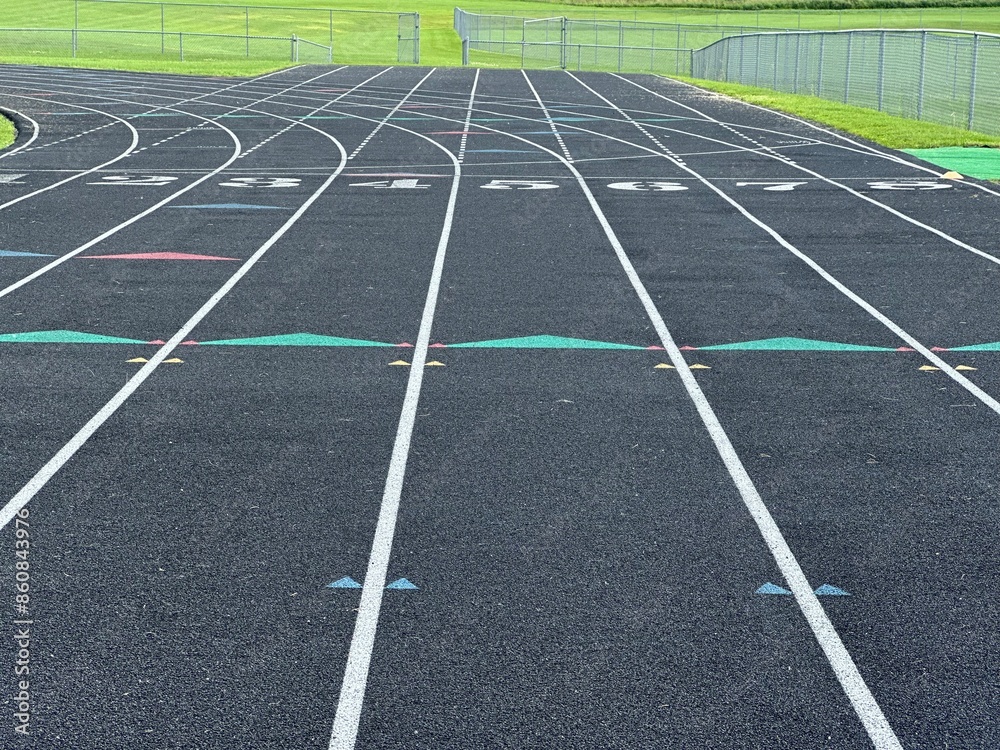 Fototapeta premium Track and field racing