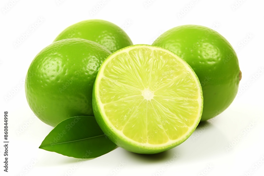 Lime isolated on white background Lime isolated on white background