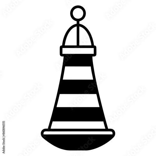 line art icon illustration of buoy