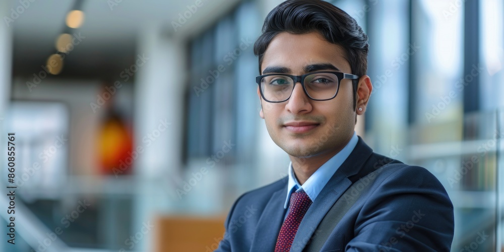 Fototapeta premium A man posing for a photo in a business attire