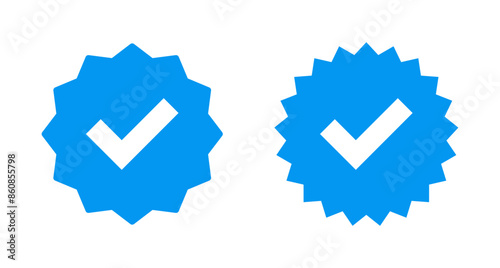 verified icon vector isolated on white background. verification check mark. approved icon