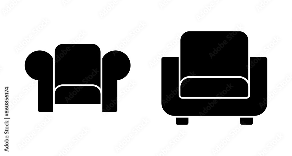 Sofa icon vector isolated on white background. sofa icon illustration. furniture Sofa icon vector isolated on white background. sofa icon illustration. furniture