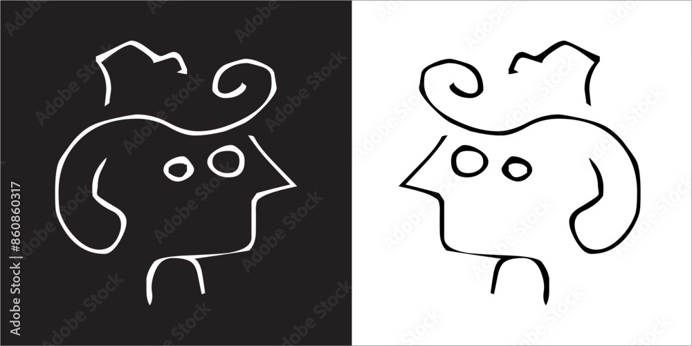 IIlustration Vector graphics of Brian Power icon. IIlustration Vector graphics of Brian Power icon.