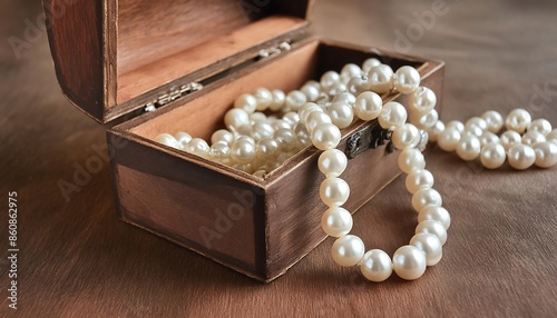 jewelry box with pearls