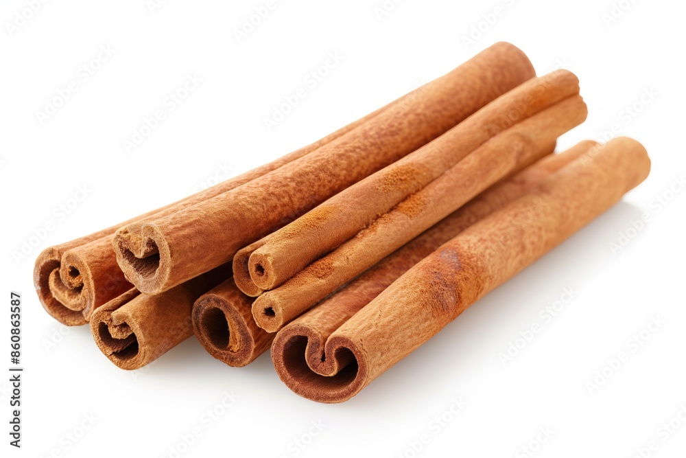 Cinnamon sticks isolated on white background Cinnamon sticks isolated on white background