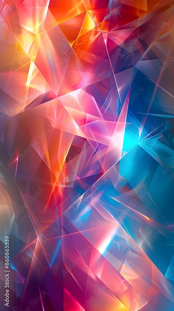 Holographic abstract with colorful gradient and geometric texture Holographic abstract with colorful gradient and geometric texture