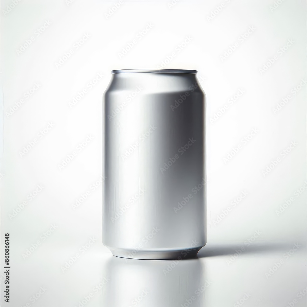 Label-less or blank aluminum soda can mock up isolated on a white background Label-less or blank aluminum soda can mock up isolated on a white background
