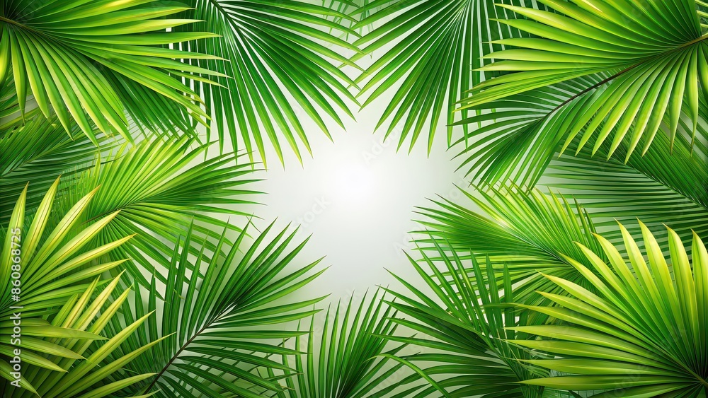 Background of green palm leaves, tropical, nature, exotic, foliage, palm tree, lush, summer, vacation, paradise, botanical Background of green palm leaves, tropical, nature, exotic, foliage, palm tree, lush, summer, vacation, paradise, botanical