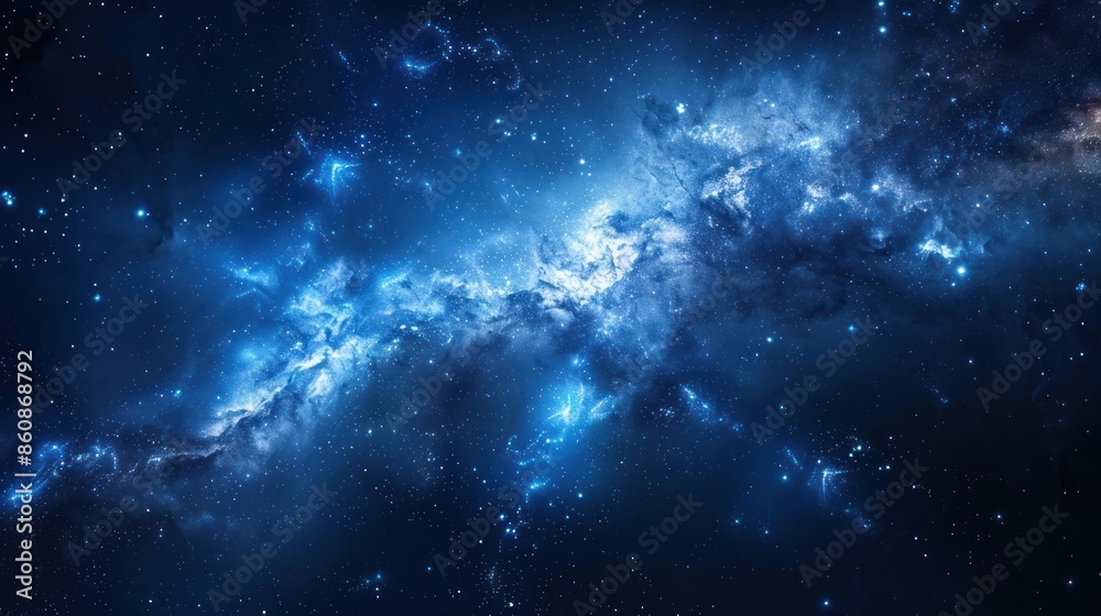 Cosmic Nebula with Glowing Stars Cosmic Nebula with Glowing Stars