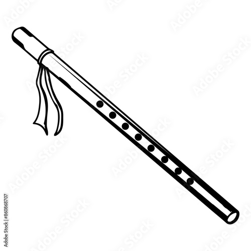flute icon vectors illustration symbol design