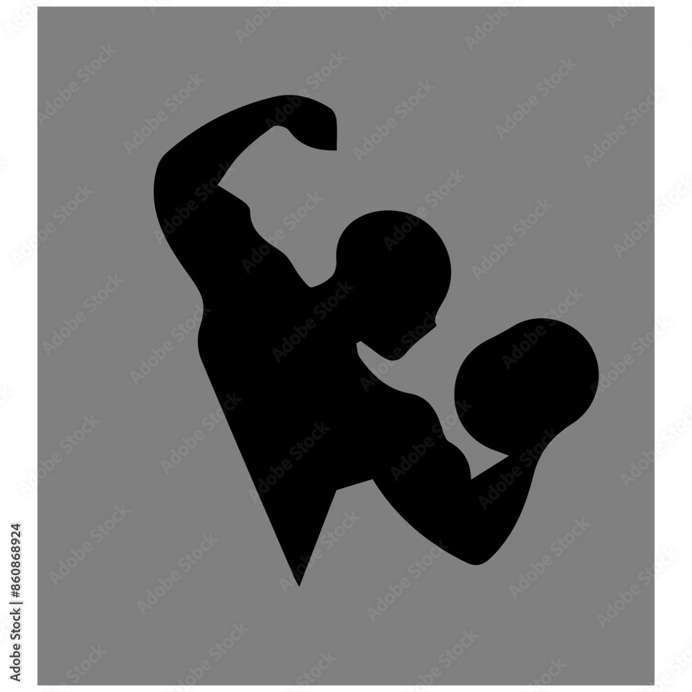 Weight lifting icon vector sign symbol for design on white background