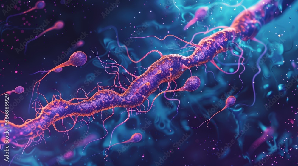 the process of human spermatogenesis, showing spermatogonia, meiosis ...