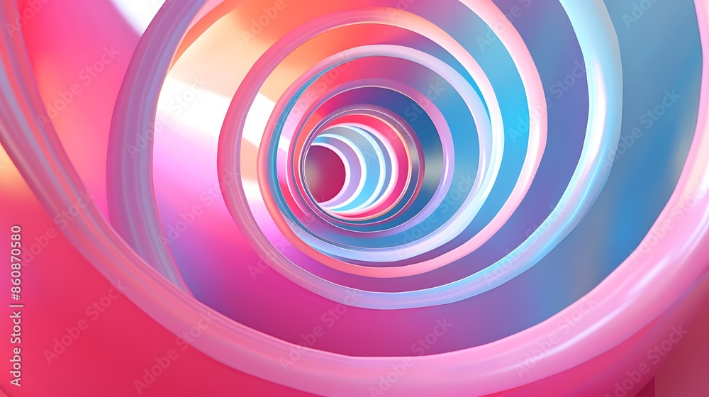 Close-up view of artistic swirl on colorful backdrop Close-up view of artistic swirl on colorful backdrop