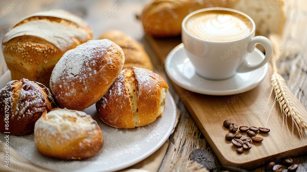 Coffee and Bread: A Delightful Morning Coffee and Bread: A Delightful Morning