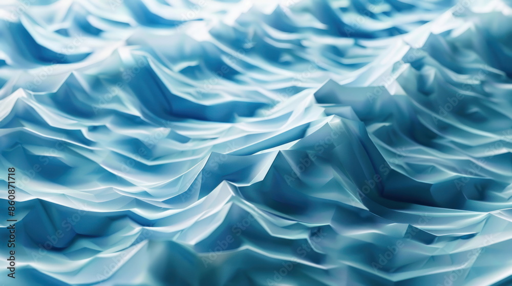 Obraz premium wallpaper shape of wave background, origami style