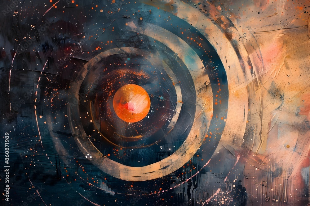Radiant Cosmic Pulse Minimalist Abstract Celestial Landscape Radiant Cosmic Pulse Minimalist Abstract Celestial Landscape