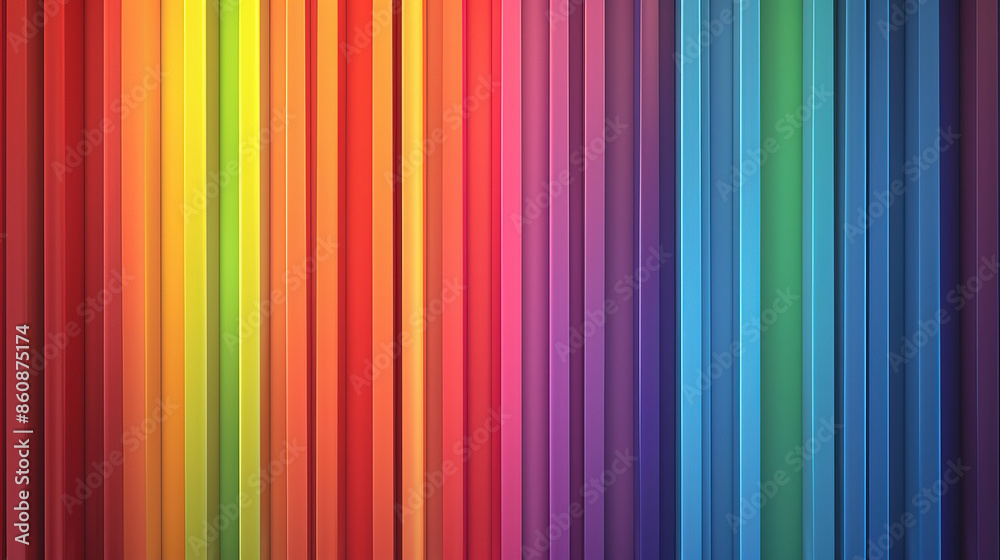 Obraz premium Pinstripe pattern with rainbow colors. sleek and vibrant. high resolution. clean background. high resolution. high quality. 8k