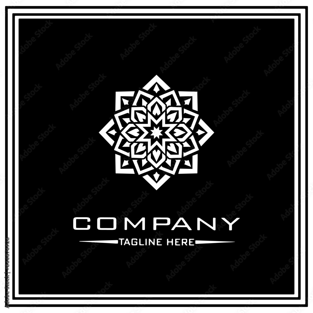 abstract logo design, black and white geometric technology icon abstract logo design, black and white geometric technology icon