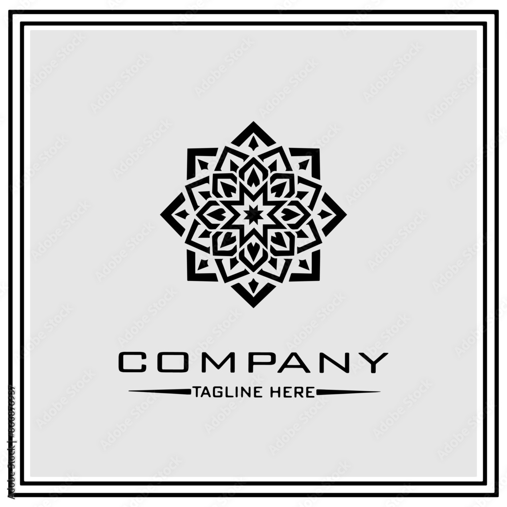 abstract logo design, black and white geometric technology icon abstract logo design, black and white geometric technology icon