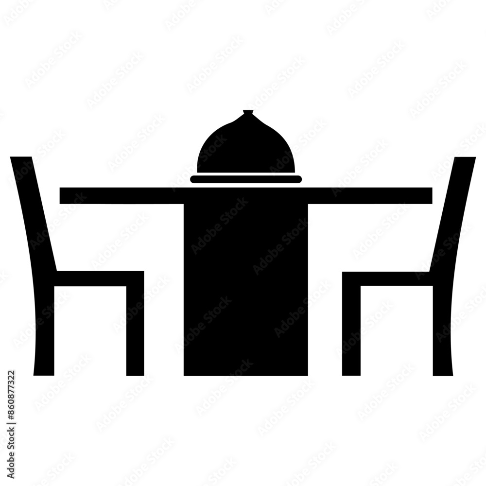 dining table icon vector illustration dining table icon vector illustration