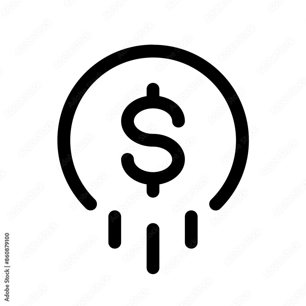 money investment icon with line style, perfect for user interface projects money investment icon with line style, perfect for user interface projects