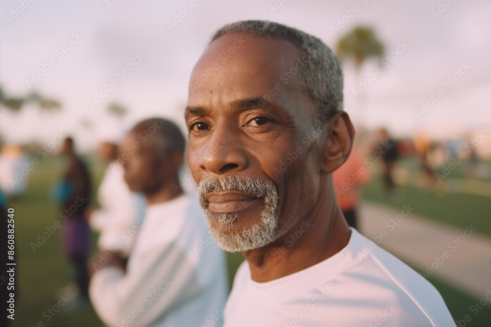 A man with a white shirt and gray hair is smiling A man with a white shirt and gray hair is smiling