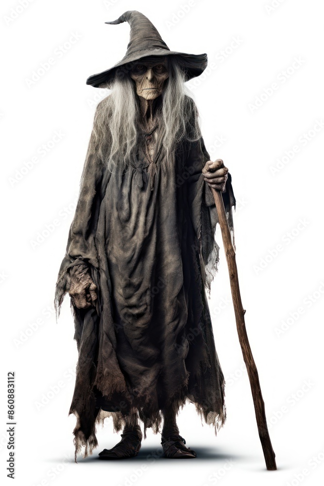 Fototapeta premium Ugly witch fantasy costume adult.