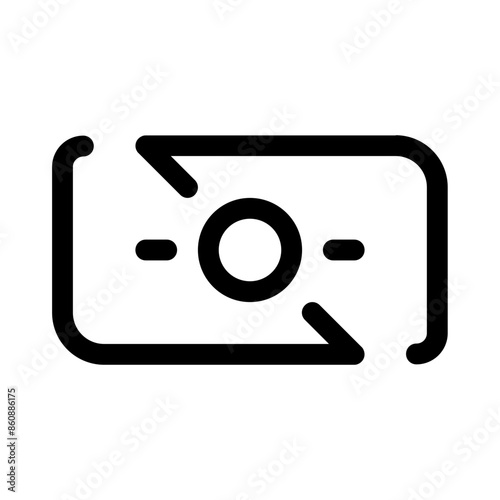 money transaction icon with line style, perfect for user interface projects
