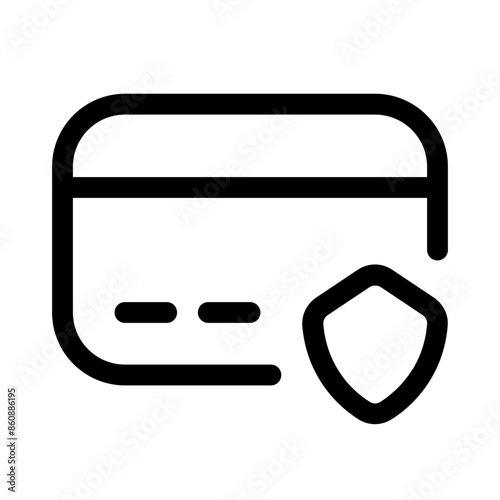 safety transaction icon with line style, perfect for user interface projects