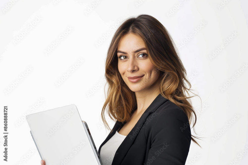 Attractive Young Businesswoman with Tablet Attractive Young Businesswoman with Tablet