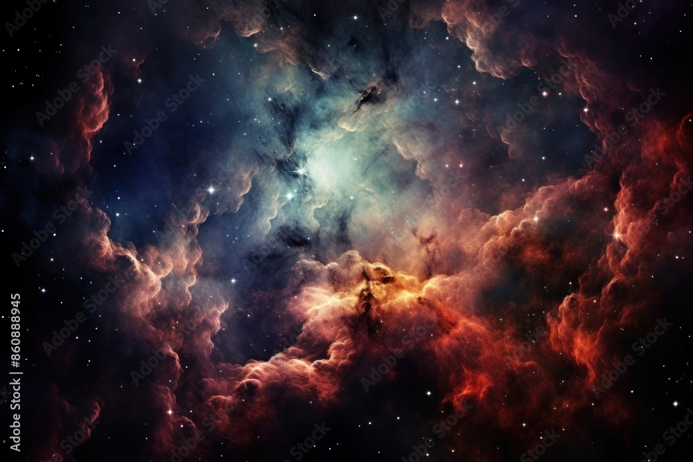 Naklejka premium Nebulae nebula space astronomy.