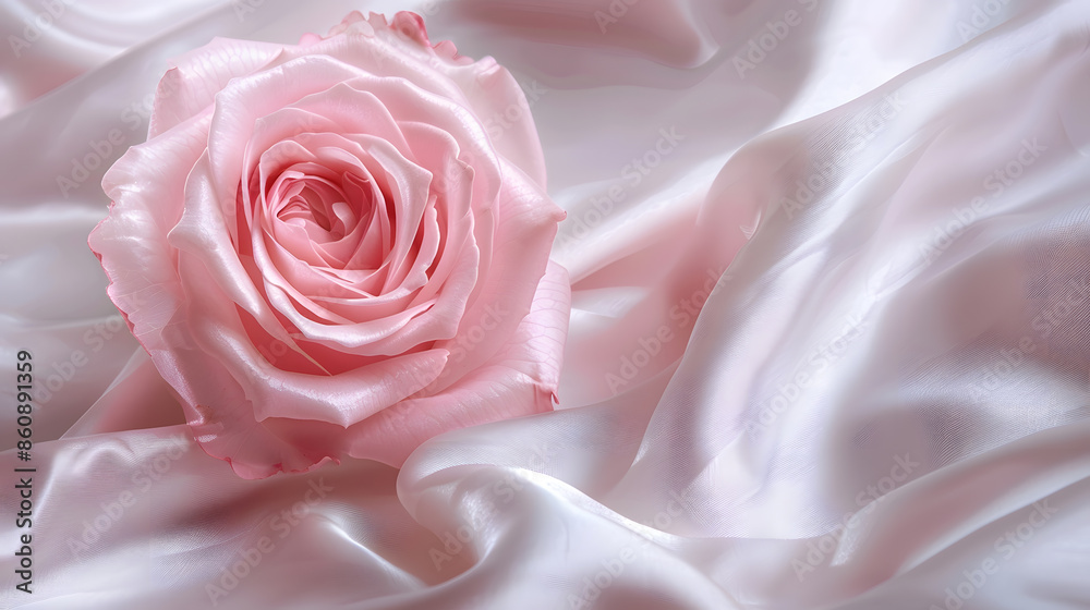 Wedding satin background Spring rose : Generative AI Wedding satin background Spring rose : Generative AI