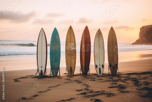 Surfboards outdoors surfing nature.