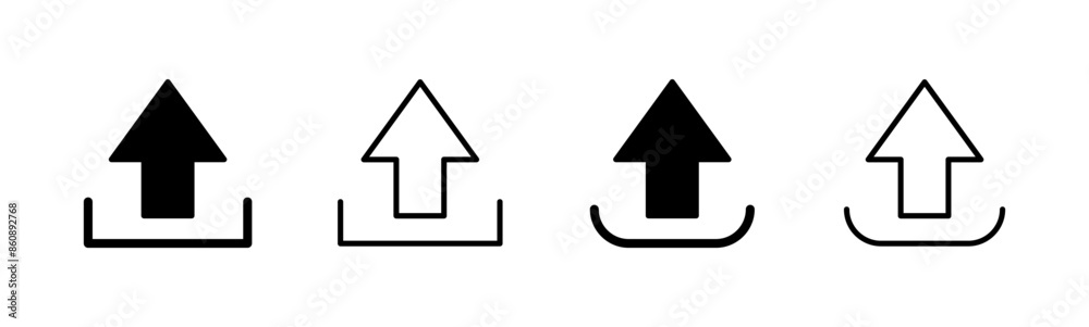 Upload icon set. load data symbol Upload icon set. load data symbol