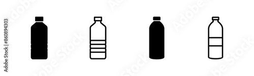 Bottle icon set. bottle vector icon