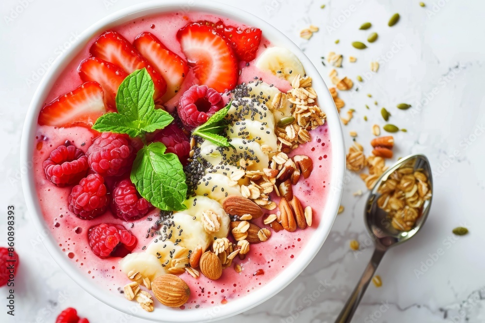 Delicious and Healthy Strawberry Smoothie Bowl Delicious and Healthy Strawberry Smoothie Bowl