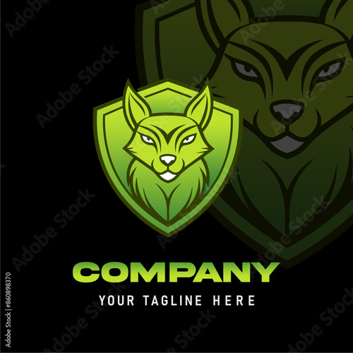 Squirrel head logo vector bla...