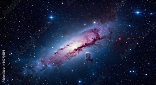 Stars and nebula in outer space, constellation galaxy in Universe, cosmos background.
