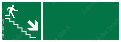 iso emergency and first aid safety signs evacuation route your custom message here landscape size 1/2 a4,a3,a2,a1