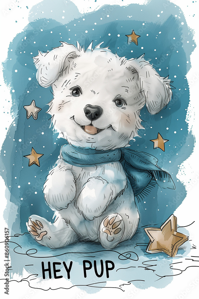 Hey Pup book cover of a cute dog Hey Pup book cover of a cute dog