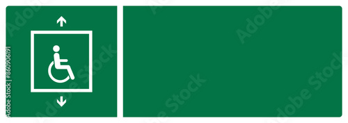 iso emergency and first aid safety signs for people unable to use stairs your custom message here landscape size 1/2 a4,a3,a2,a1