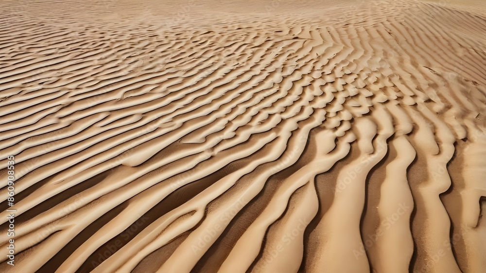 Desert sand with dunes isolated on white, top view, clipping. Desert sand with dunes isolated on white, top view, clipping.