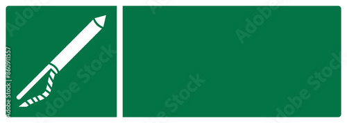 iso emergency and first aid safety signs line-throwing appliance your custom message here landscape size 1/2 a4,a3,a2,a1
