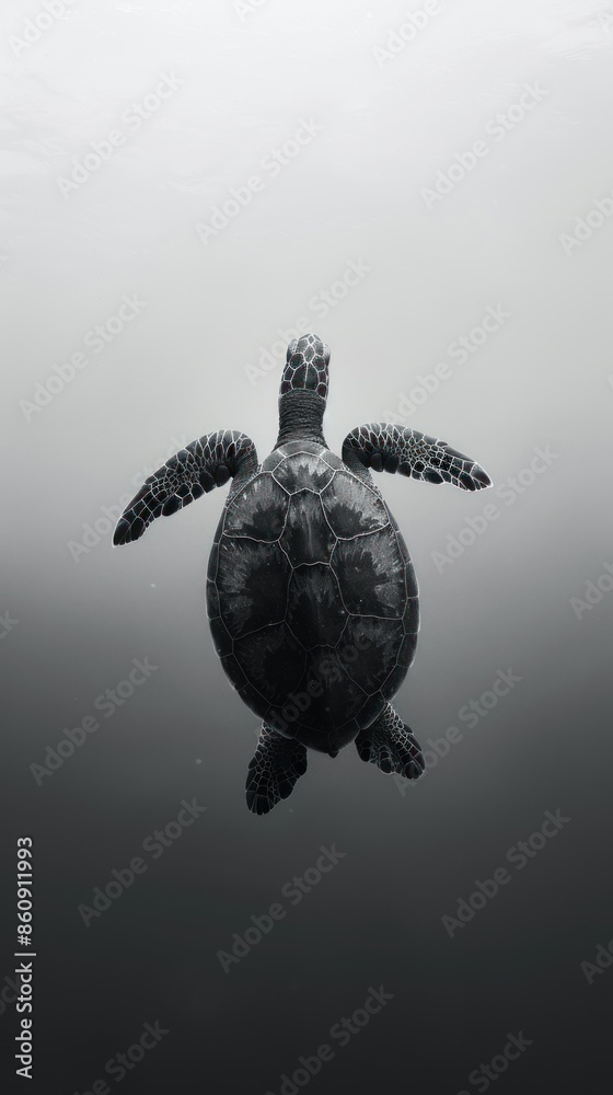 Obraz premium Sea turtle award winning photography, minimalist, commercial ads photo, advertising, stunning