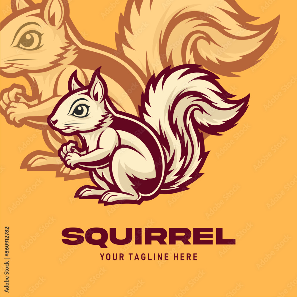 logo squirrel vector design o... logo squirrel vector design o...