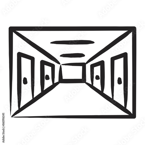 School Hallway Icon